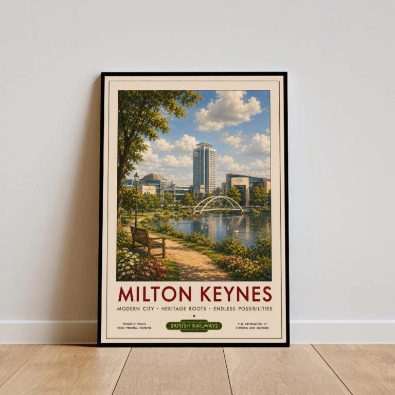 Travel Poster - Milton Keynes