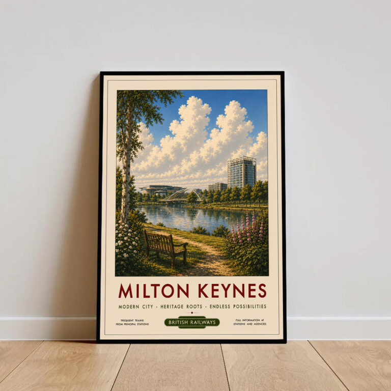 Travel Poster - Milton Keynes