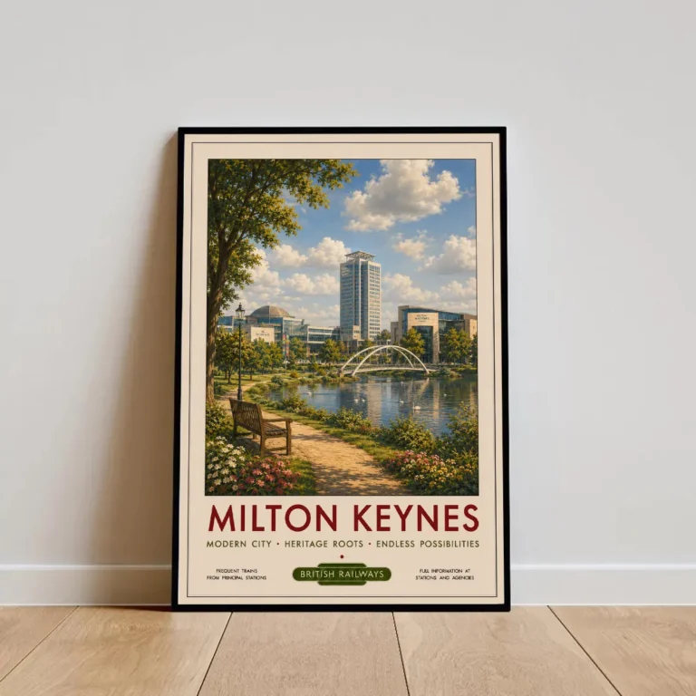 Travel Poster - Milton Keynes